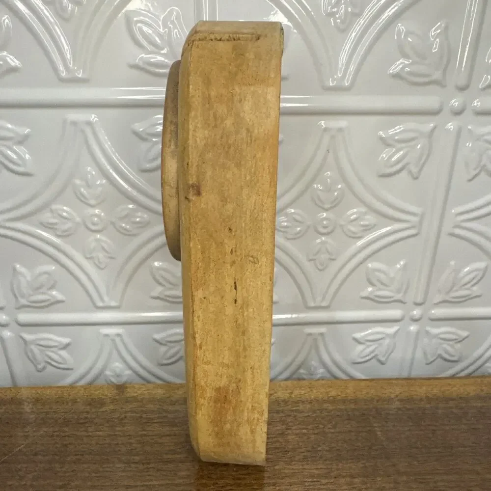 Vintage 1950s Wooden Rooster Hanging Knife Holder 5 Slots Wall Mounted